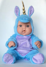 Cargar imagen en el visor de la galería, Disfraz Unicornio Azul 9 meses