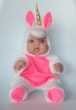 Cargar imagen en el visor de la galería, Disfraz Unicornio Rosa c/ Blanco 9 meses