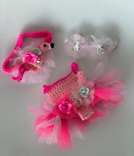 Cargar imagen en el visor de la galería, Vestido Flamingo 9 meses (Tejido)