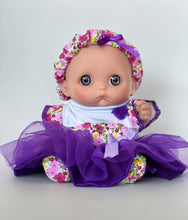 Cargar imagen en el visor de la galería, Vestido Flores Morado Mini (Casual)