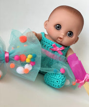 Cargar imagen en el visor de la galería, Vestido Pompones Mini (Tejido)