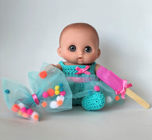 Cargar imagen en el visor de la galería, Vestido Pompones Mini (Tejido)