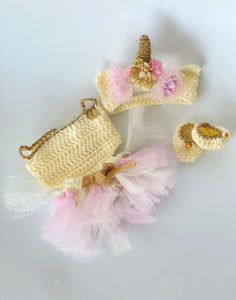 Vestido Unicornio Princesa Mini (Tejido)